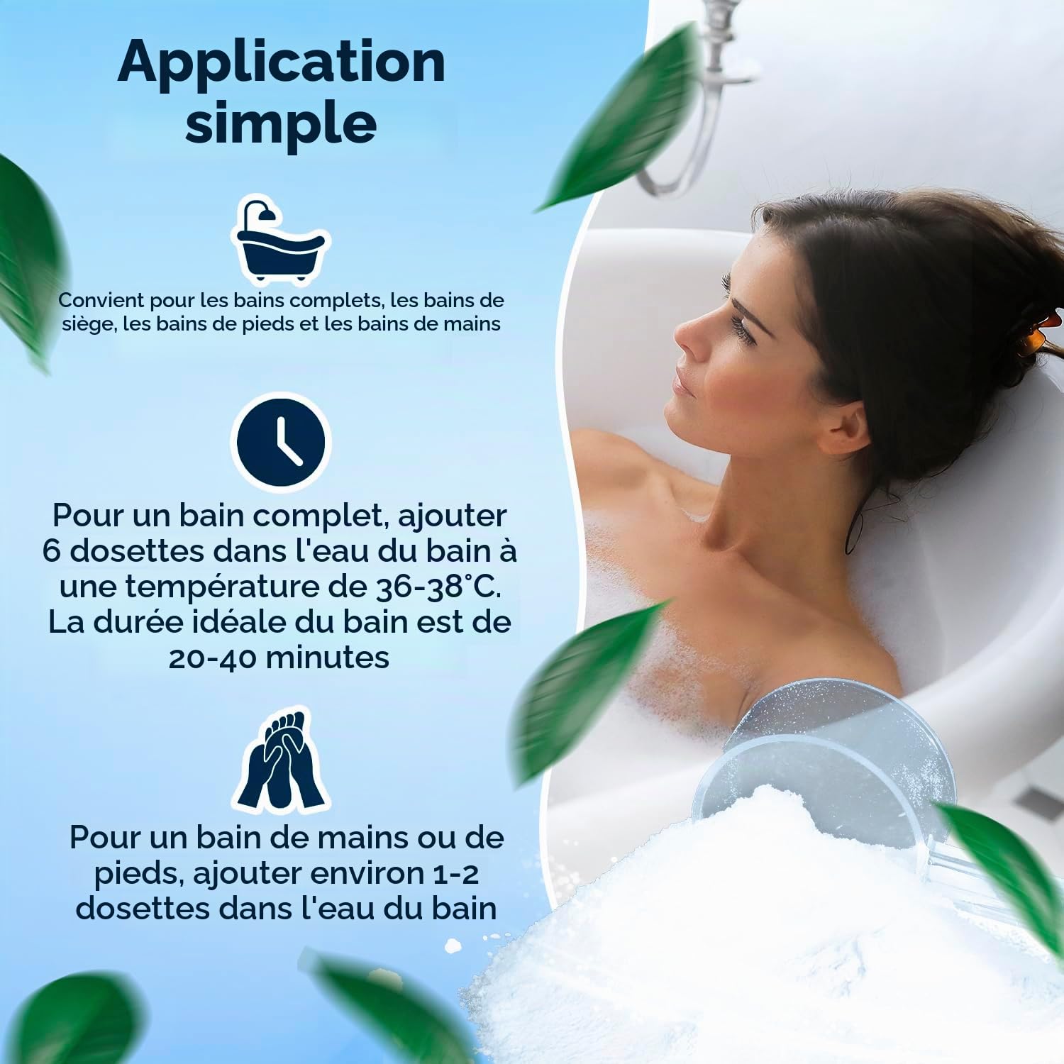 Sel d'électrolyse - Additif pour bain de pieds - 600 g - Qualité alimentaire - Sels de bain de base - Bain de pieds