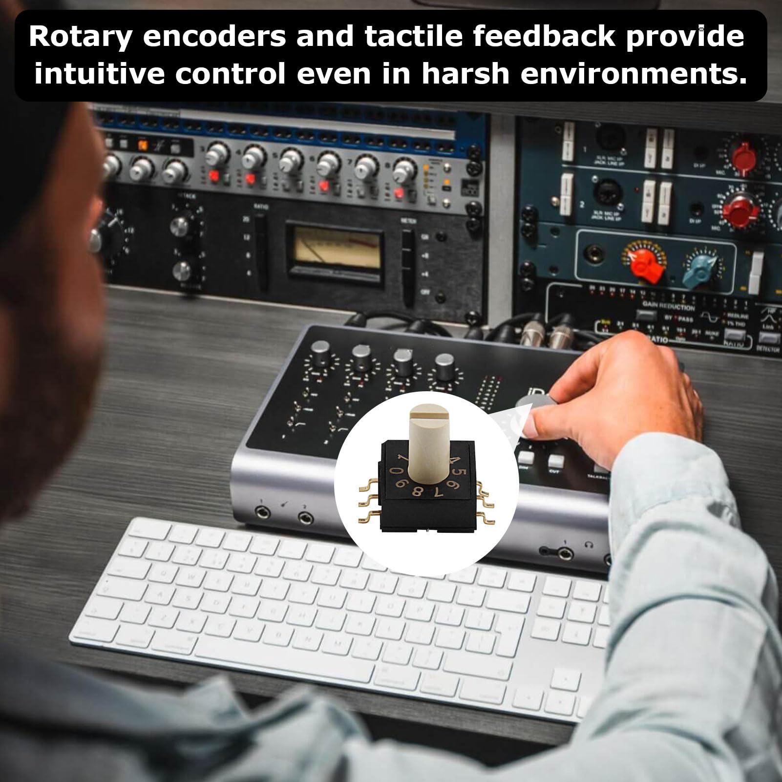 Commutateur RM3HAF-10 Interrupteur Rotatif 3 positions Audio Vidéo