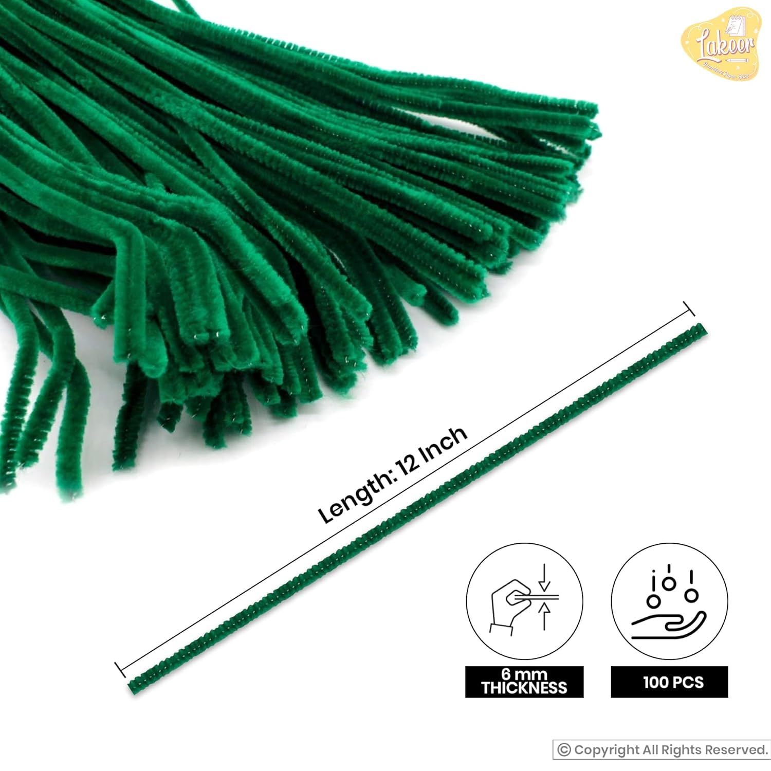 Pipe Cleaners Craft Set - 100 Pieces -3