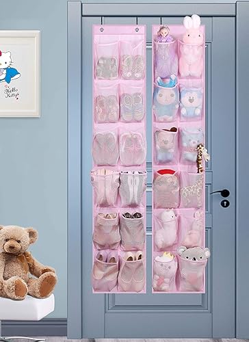 Miniatura 5 de MISSLO Organizador de zapatos colgante sobre la puerta de malla para niña
