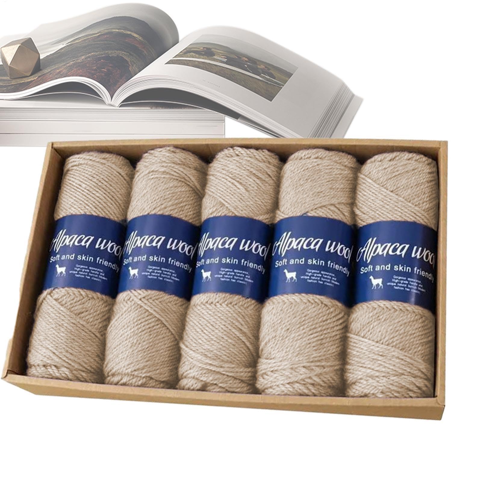 Fil de cachemire haut de gamme pour tricot et crochet doux
