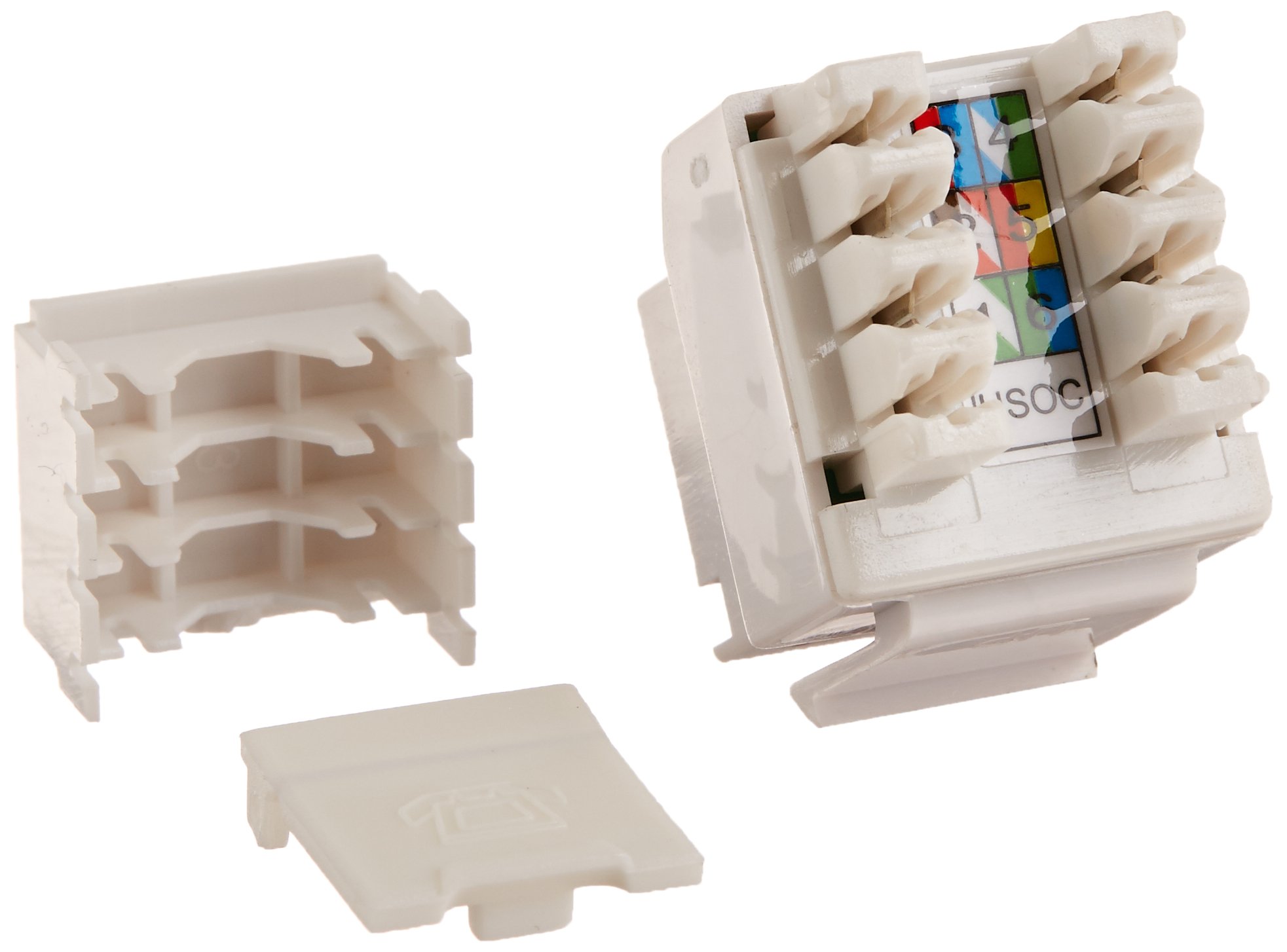 C2G 03801 Cat3 RJ11/RJ12 Keystone Jack, White : Amazon.ca: Electronics
