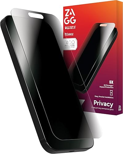 Miniatura 57 de ZAGG Glass Elite - Protector de pantalla antirreflejos para iPhone 15 Pro Max, 5X más fuerte con bordes reforzados, superficie resistente a arañazos