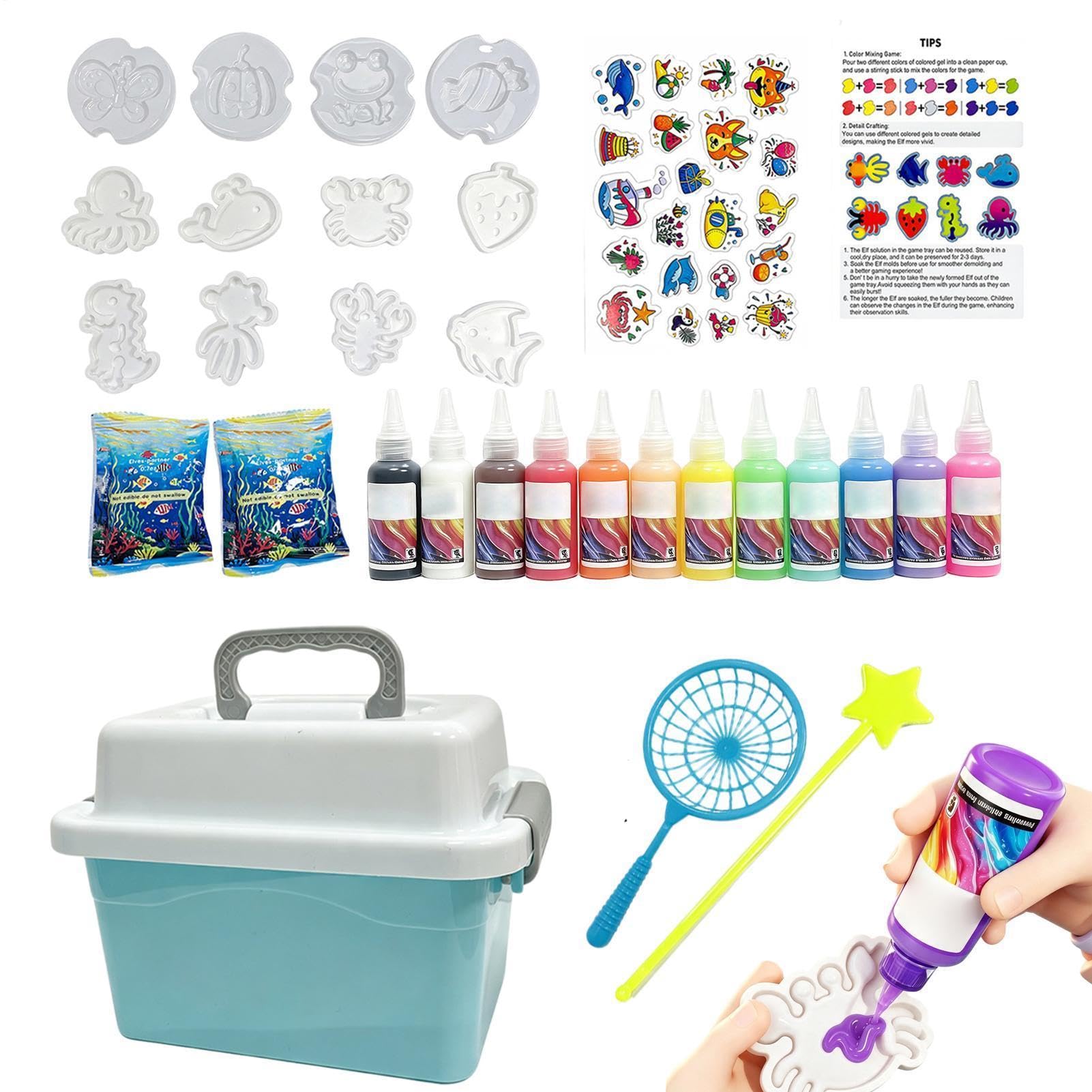 Coffret Aqua Créatif Animaux pour Kit de Créativité Interactif 12 Couleurs
