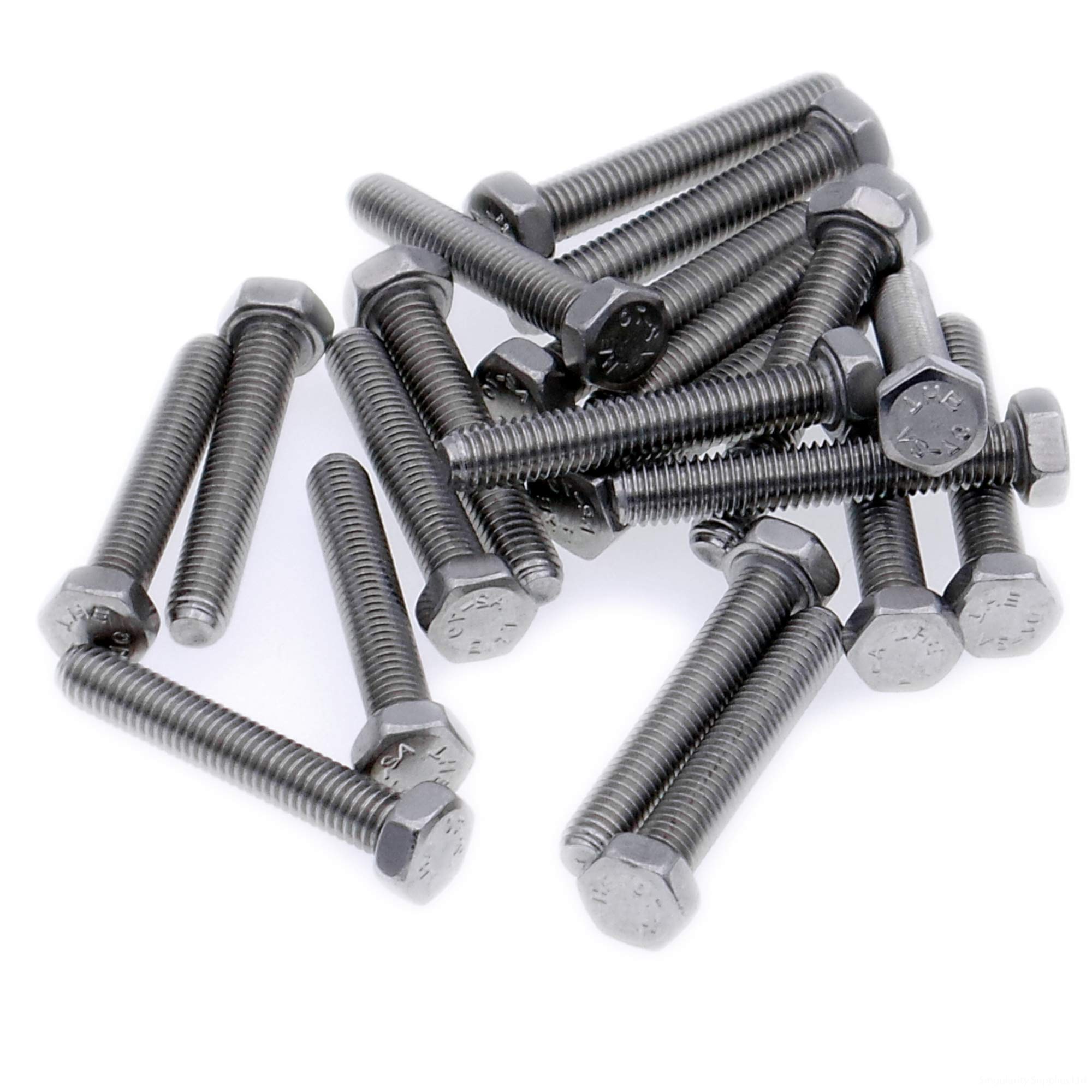 Singularity Supplies M3 (3Mm X 25Mm) Hex Bolt (Fully Threaded Setscrew) - Stainless Steel (A2) (Pack Of 20)