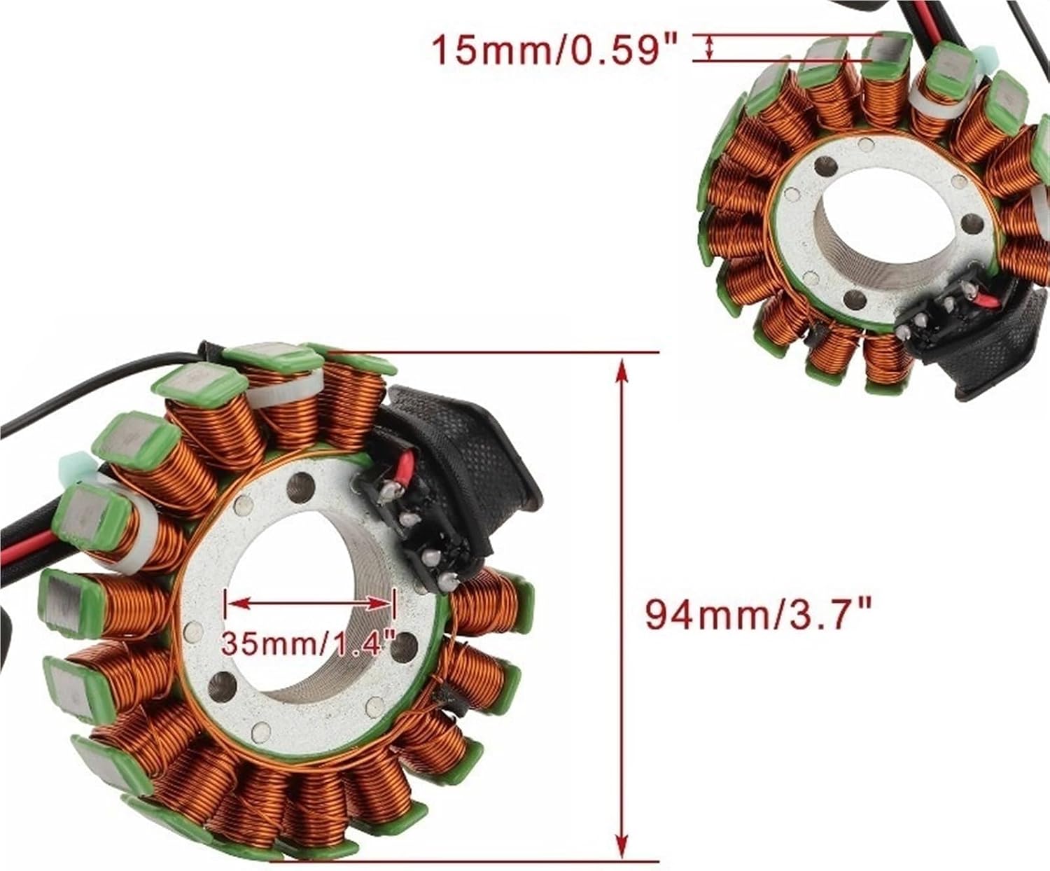 Generator Stator Coil 59V-85510-20 For YFM225 Moto-4 1986-1988 YFM250 Moto-4 1989-1991