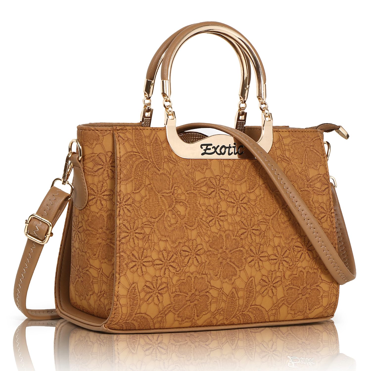 EXOTIC Women Floral Embellished Hand/Sling Bag (Mustard) (B0CDHD43SX) Amazon Price History, Amazon Price Tracker