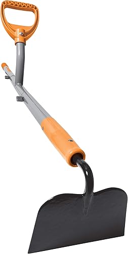 Vista 18 de ERGIESHOVEL ERG-CLTV45 w/54 cultivador de suelo de jardín 5 en 1 resistente a los impactos con cabeza de acero forjado 5 en 1, de 4 púas, astil