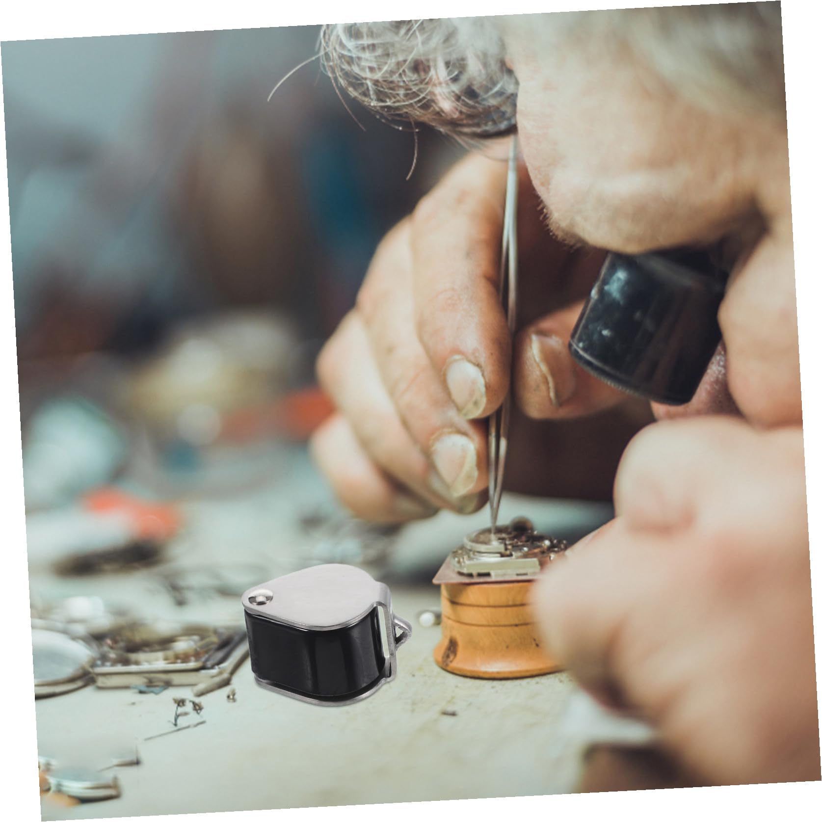 INOOMP 3stücke Fach Vergrößernde Handlupe Für Juweliere Tragbare Faltbare Lupe Mit Hochwertigem Und Robustem Für Schmuck Münzen Briefmarken Und Antiquitäten