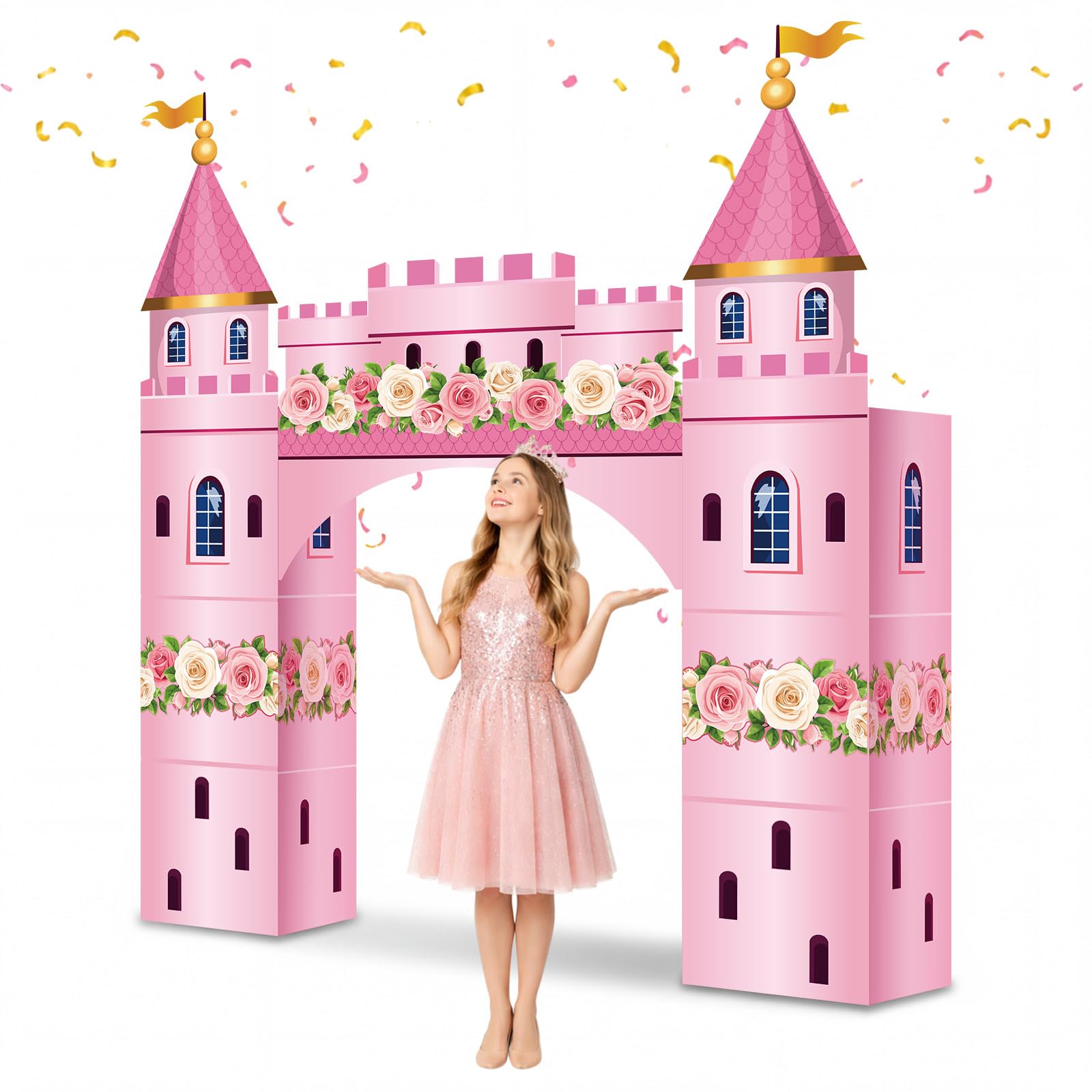 Photo 1 of Pajean Pink Princess Castle Playhouse Kit - 43 x 60 Inch