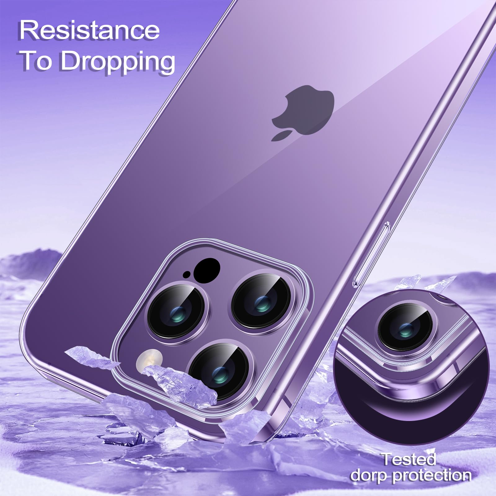 Asuwish Cover per iPhone 14 con Pellicola Vetro Temperato Vetrino