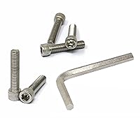 Vista 72 de iexcell 25 piezas M4 x 60/65/70/75/3.150 in paso de rosca 0.028 in acero inoxidable 304 cabeza hexagonal Tornillos Tornillos surtido Kit
