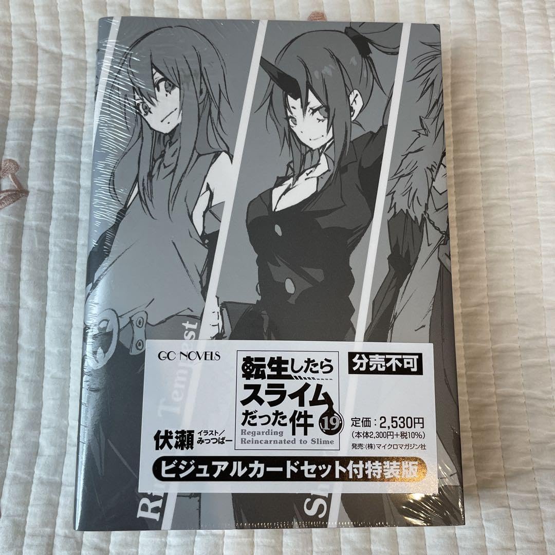 Amazon.co.jp: 小説 転生したらスライムだった件 19 ビジュアルカード