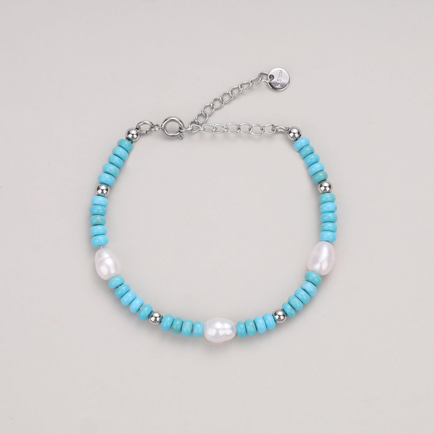 GAVU Freshwater Pearl Bracelet for Women, Women’s Beaded Bracelet, Turquoise Bracelet for Women - Image 6