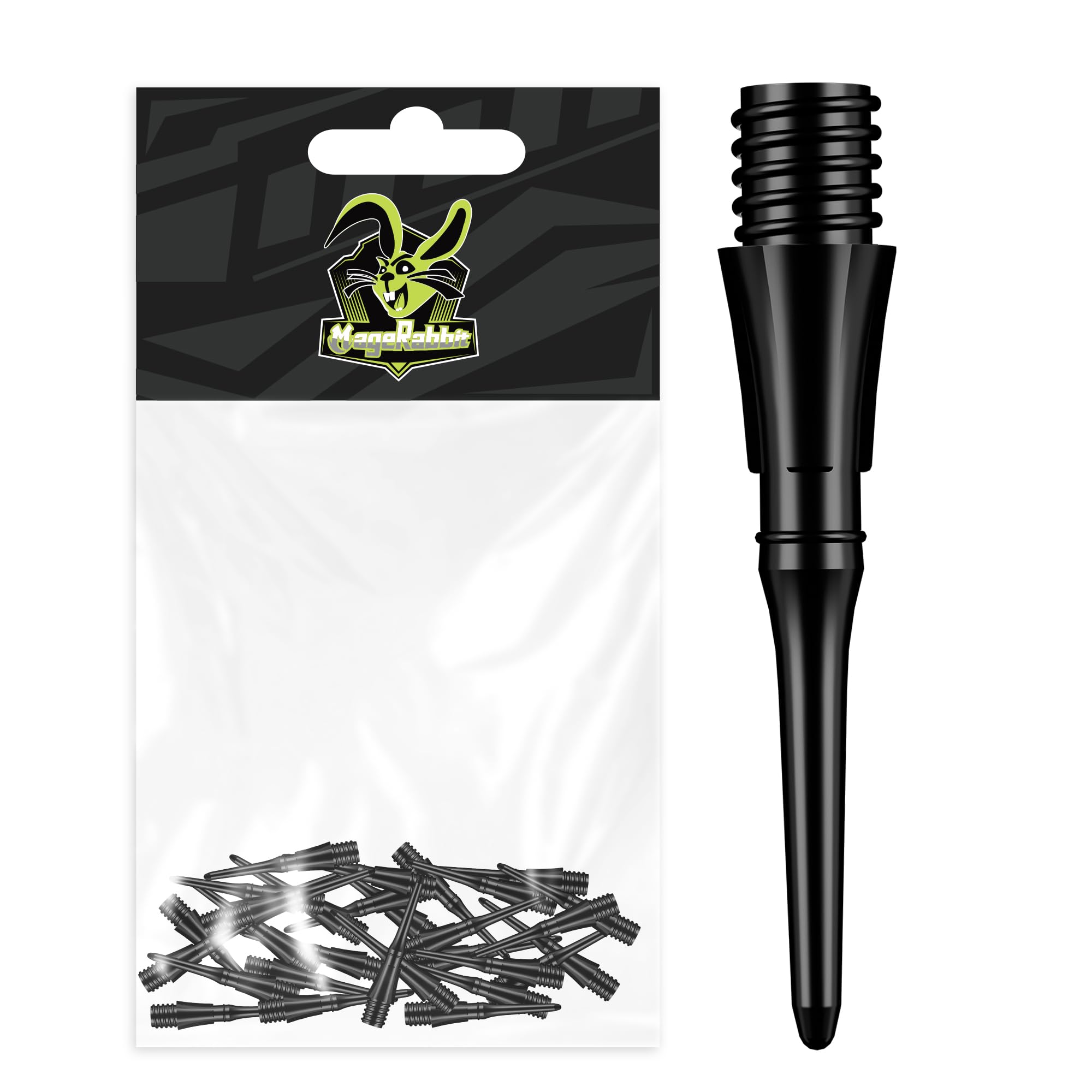 MageRabbit CL04 Soft Tip for Darts, 100 Pieces, Darts Accessories,Dart Plastic Tip for Electronic Dartbord,Soft Tip Point