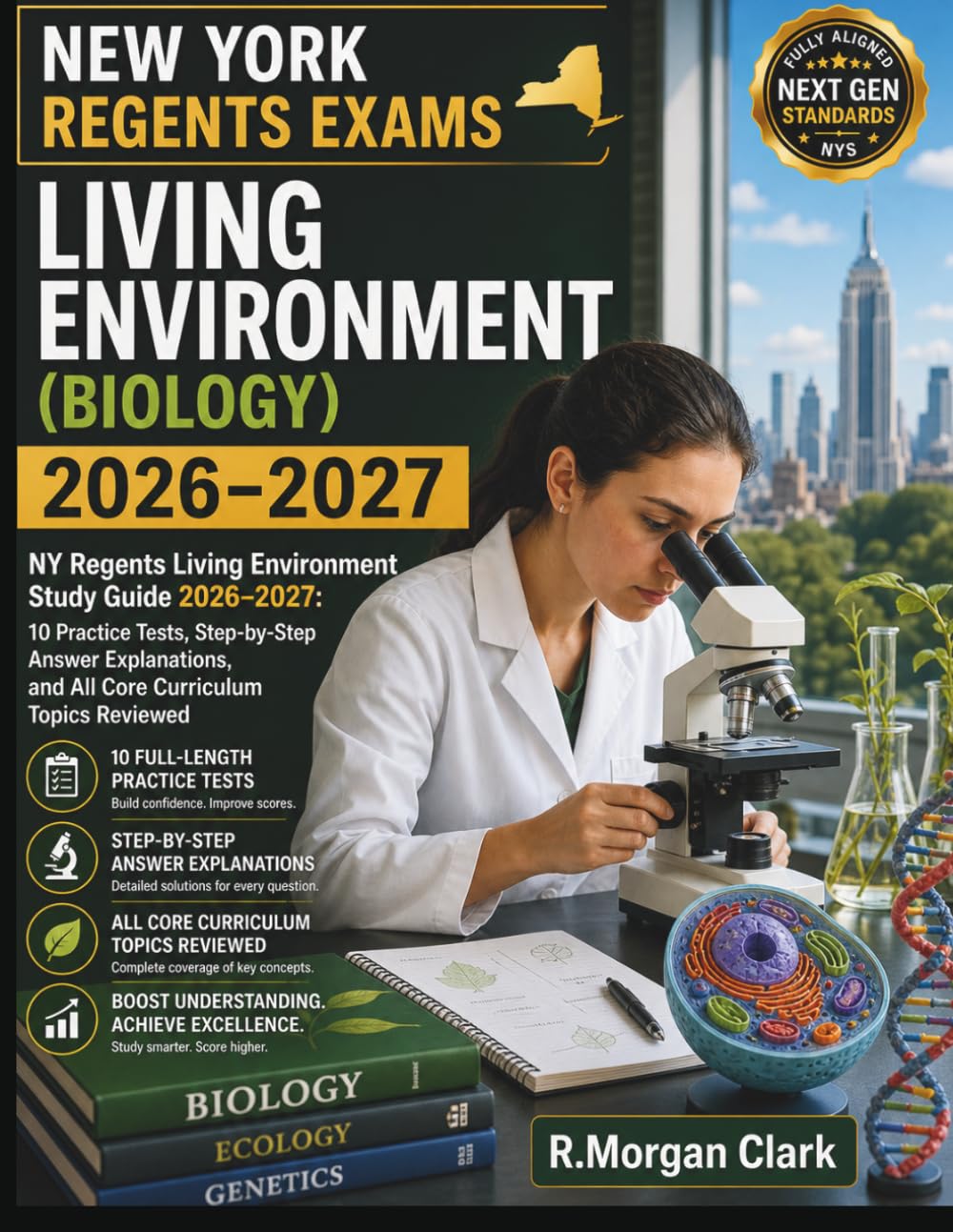 NEW YORK REGENTS EXAMS Living Environment (Biology) 2026–2027: NY Regents Living Environment Study Guide 2026–2027: 10 Practice Tests, Step-by-Step ... and All Core Curriculum Topics Reviewed