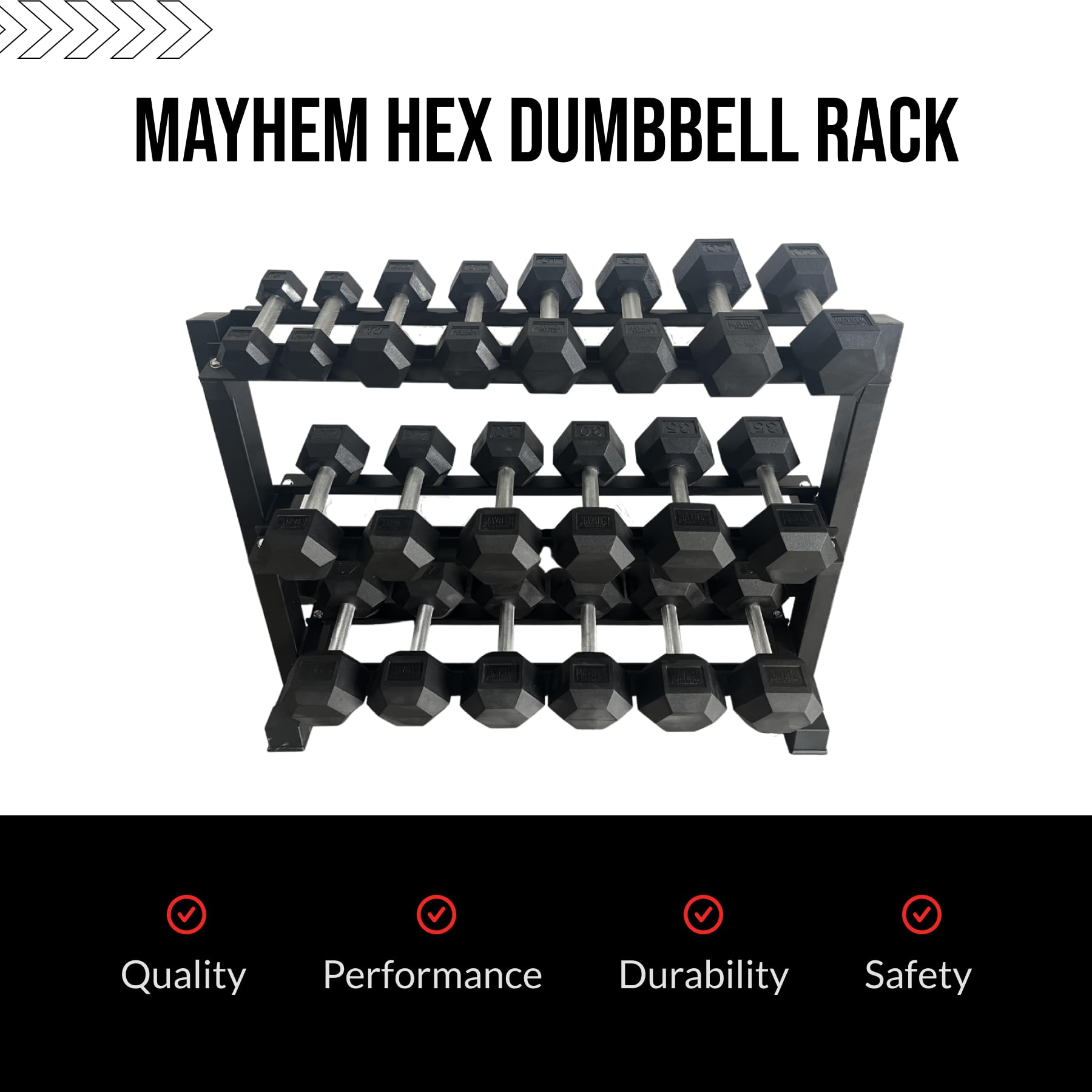 Champion Barbell 4 Sided Vertical Dumbbell Rack