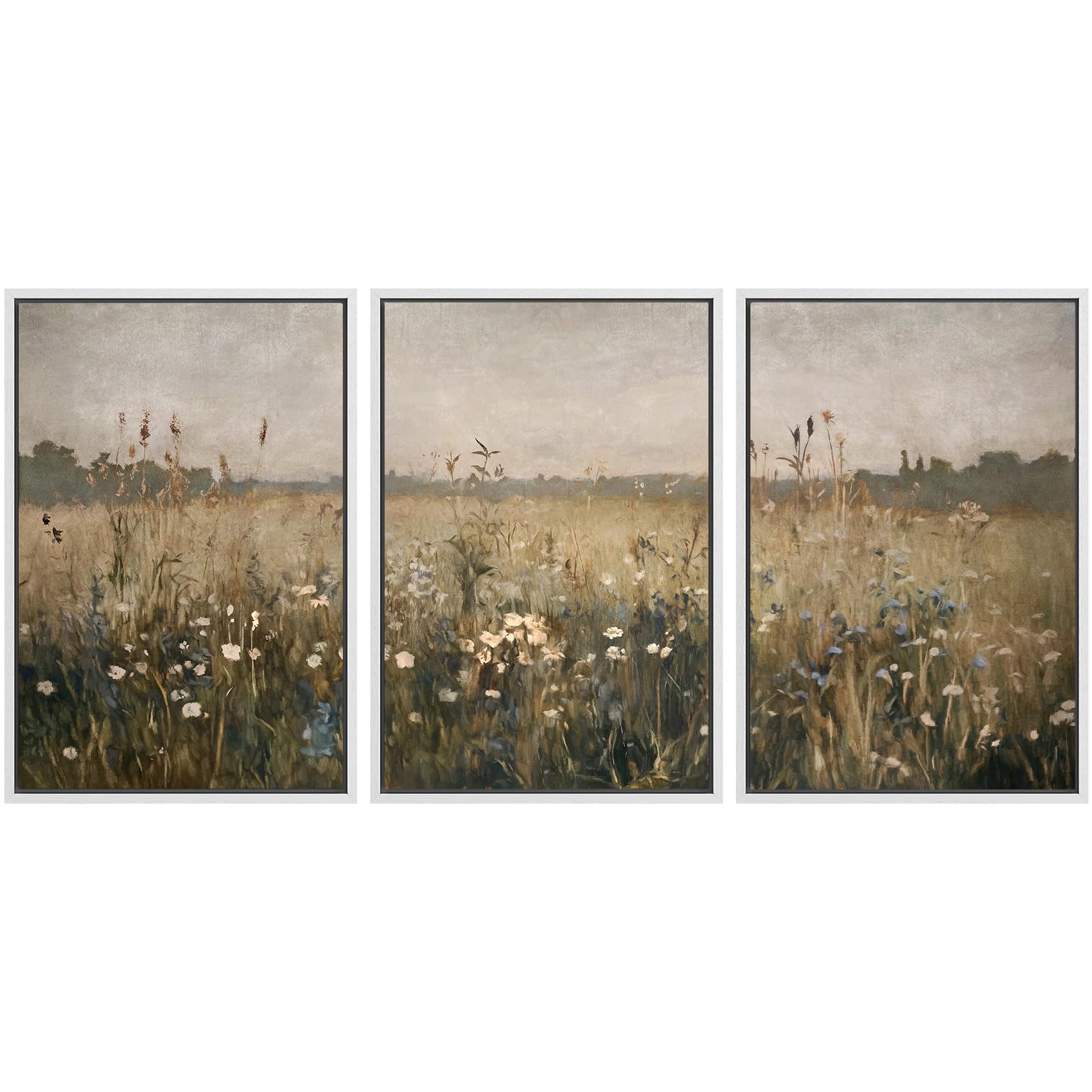 SIGNWIN Framed Canvas Print Wall Art Set Coastal Serenity Abstract Seaside Illustrations Modern Art Decorative Rustic Calm/Zen for Living Room, Bedroom, Office - 24"x36"x3 Natural — view 139
