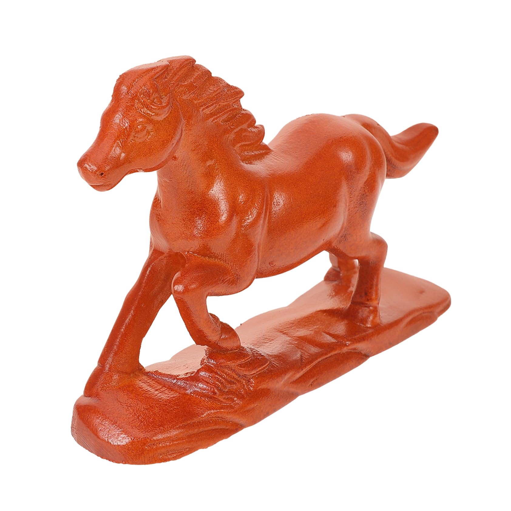 Amazon.co.jp: GOOHOCHY 木彫りの馬のアート 中国の馬の像 馬の彫刻