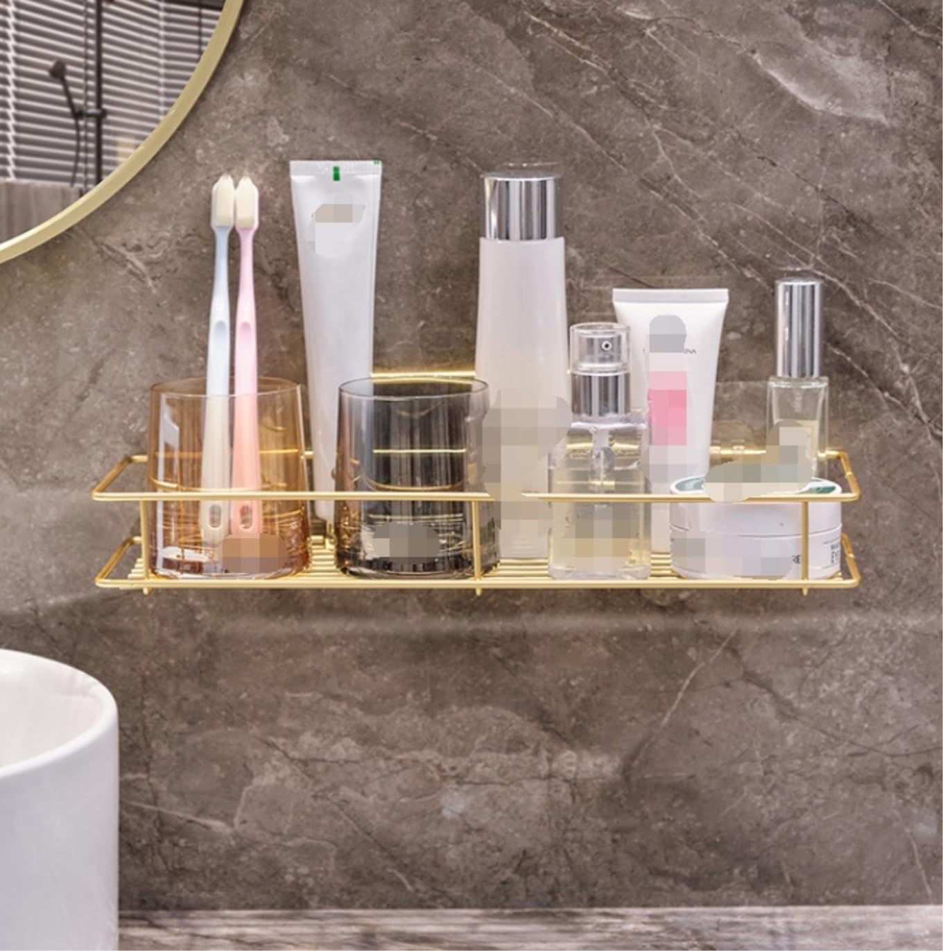 Mensola Doccia Portaoggetti Organizzatore per Doccia Mensola per Doccia in Ferro per Doccia per Bagno E Cucina Mensole Bagno Resistente