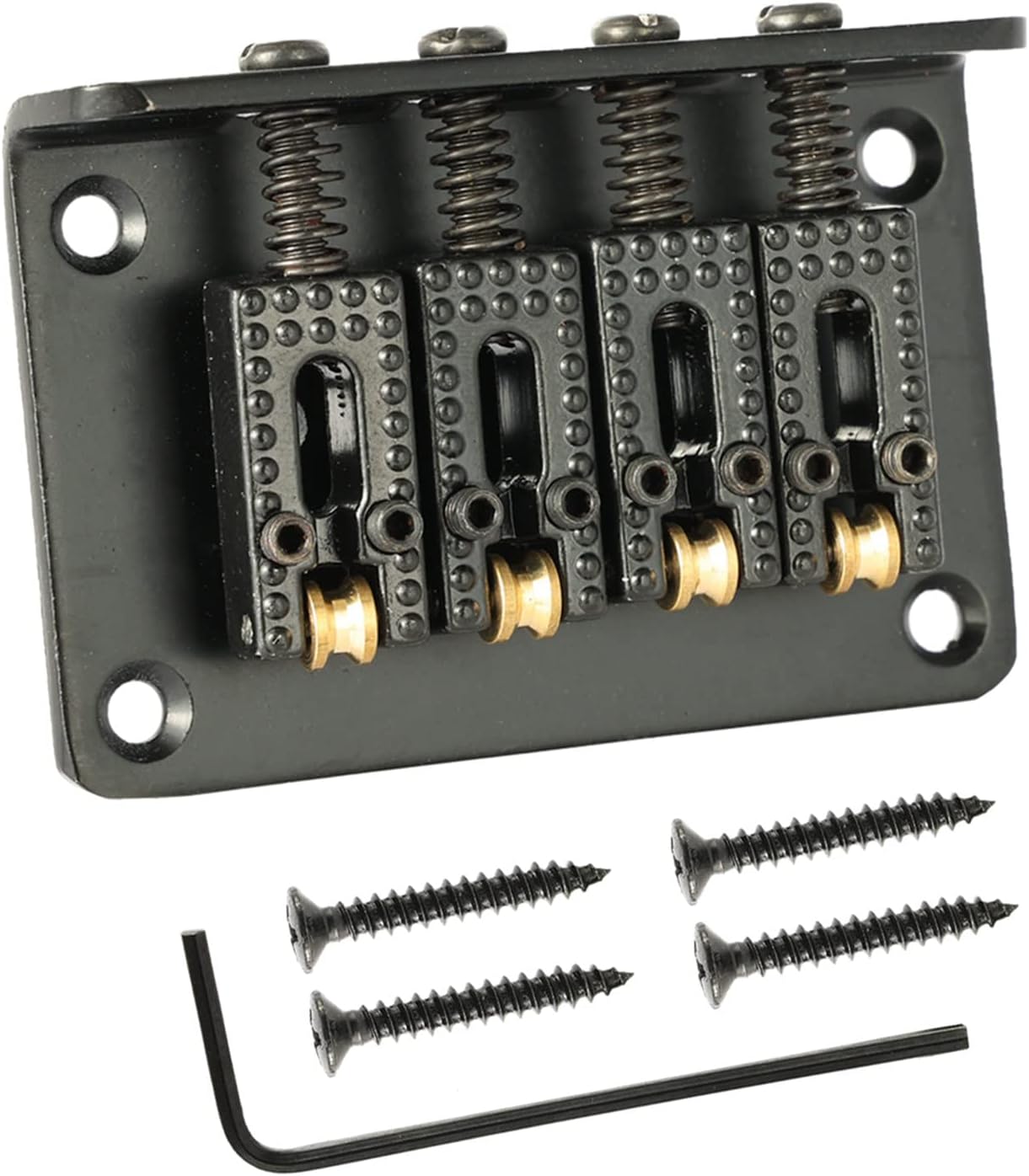 XUZHID Bass Bridge,4 String Box Guitar Bridge, Electric