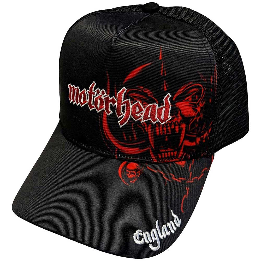 Rock Off Officially Licensed Products Motorhead England Red Warpig Snapback Trucker Cap One Size
