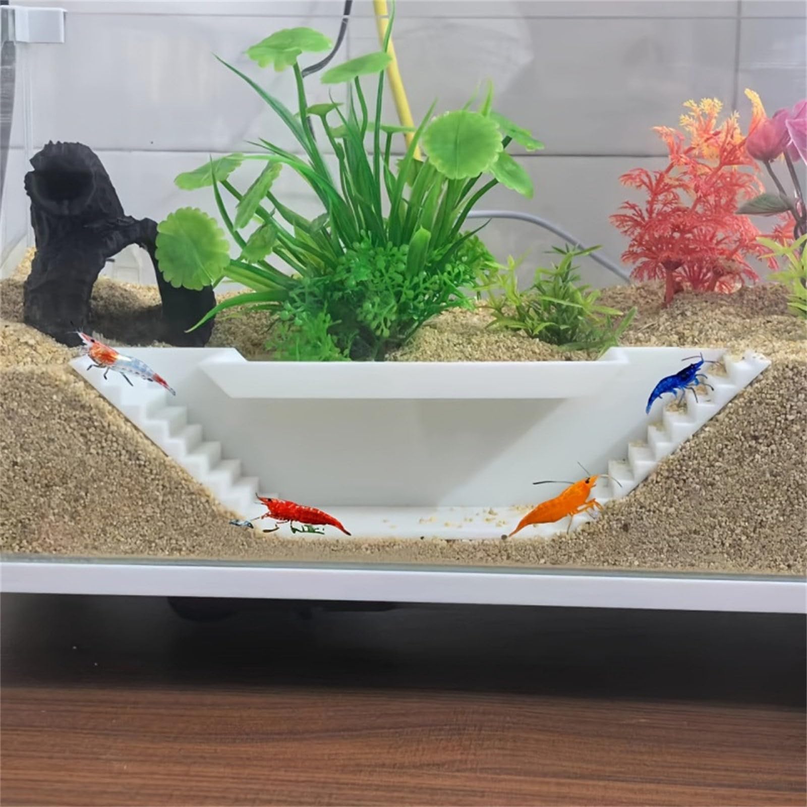 Tunnel decorativo per pesci, habitat, tunnel nascosto per acquari d'acqua dolce, decorazione per acquari