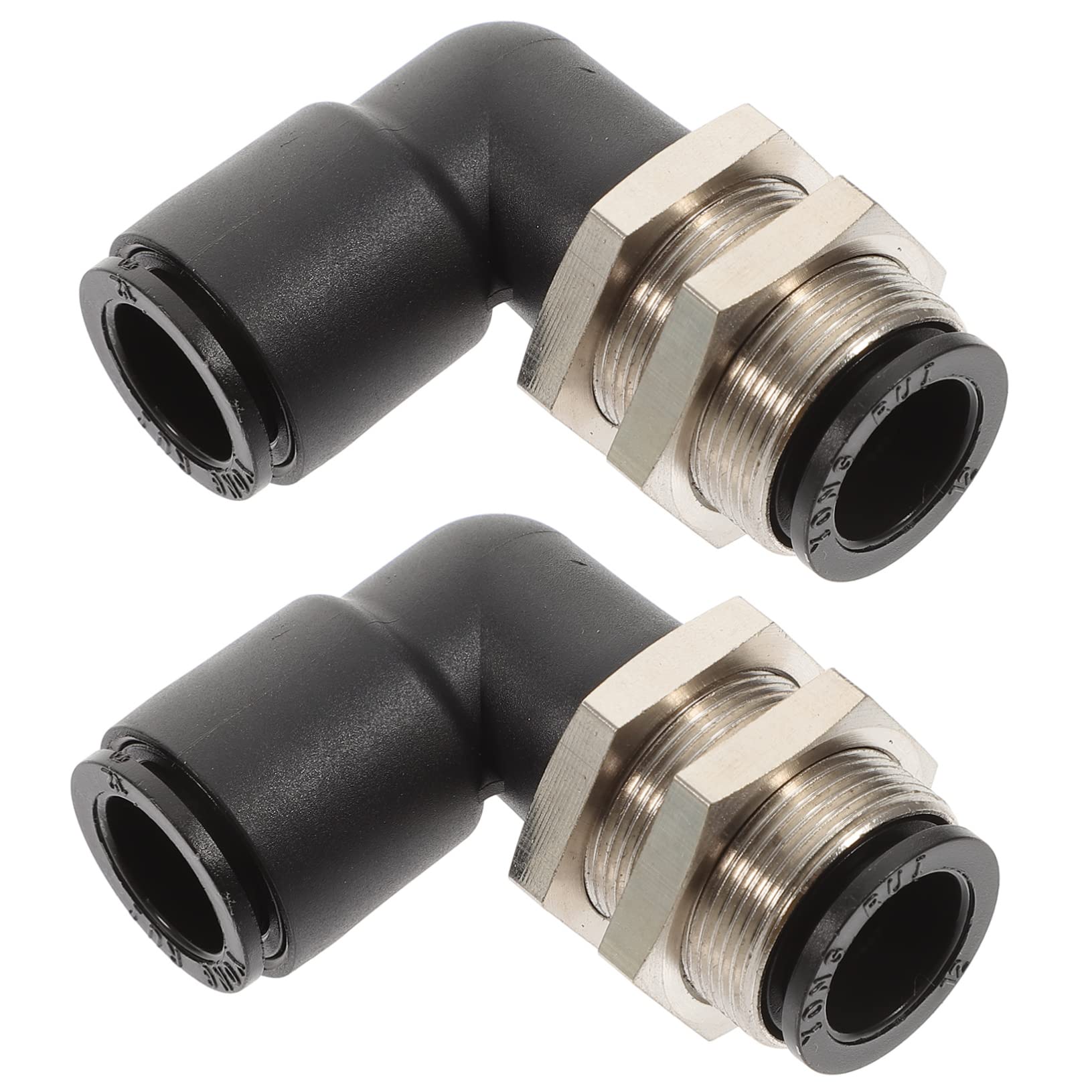 Lot De 12 Raccords Coudés 90 Degrés 6mm Pneumatiques - Connecteurs Rapides Pour Tuyaux Air