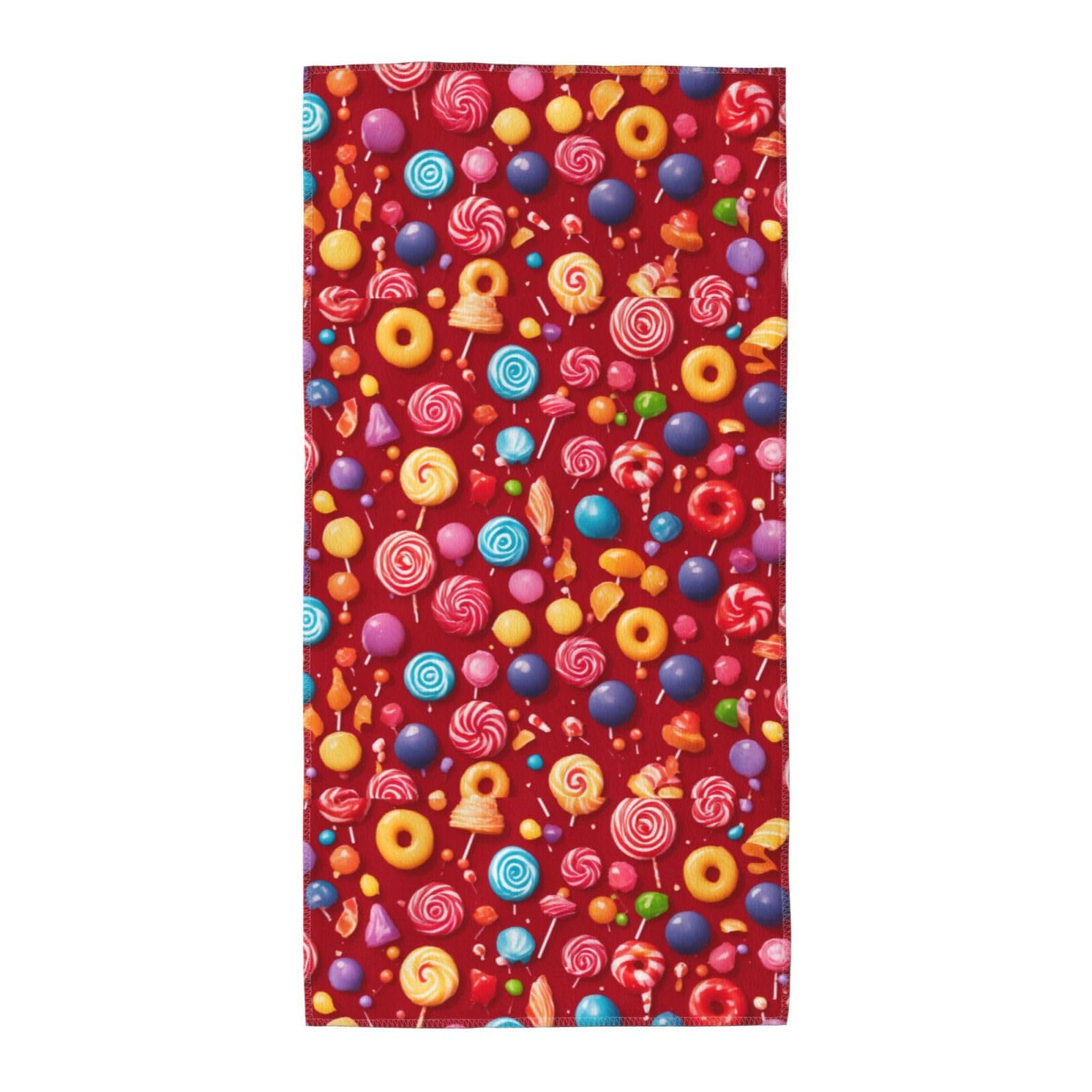 Oazcvbnn Unisex Black Lollipop Print Extra Long Beach Towel Soft Comfortable Quick-Dry Gym Hiking Picnics Swimming