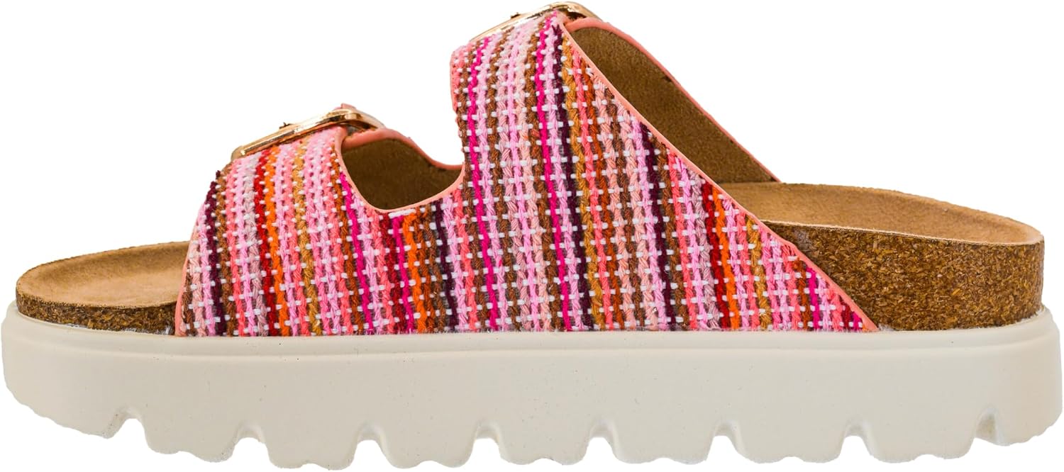 Corkys Footwear Hey Girl Womens 1 inch Rumor Has It Platform Sandals, Featuring Two Adjustable Buckles, A soft Footbed, And A Lug Outsole, Perfect For Summer