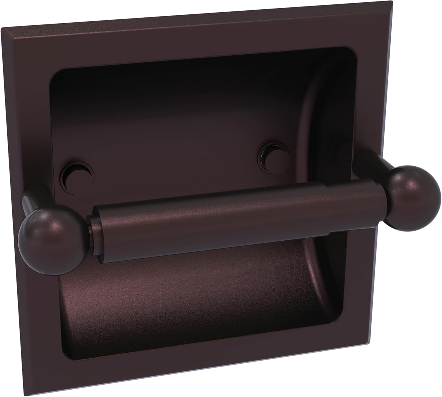 Allied Brass P1000-24C Prestige Skyline Collection Recessed Toilet Paper Holder, Brushed Bronze