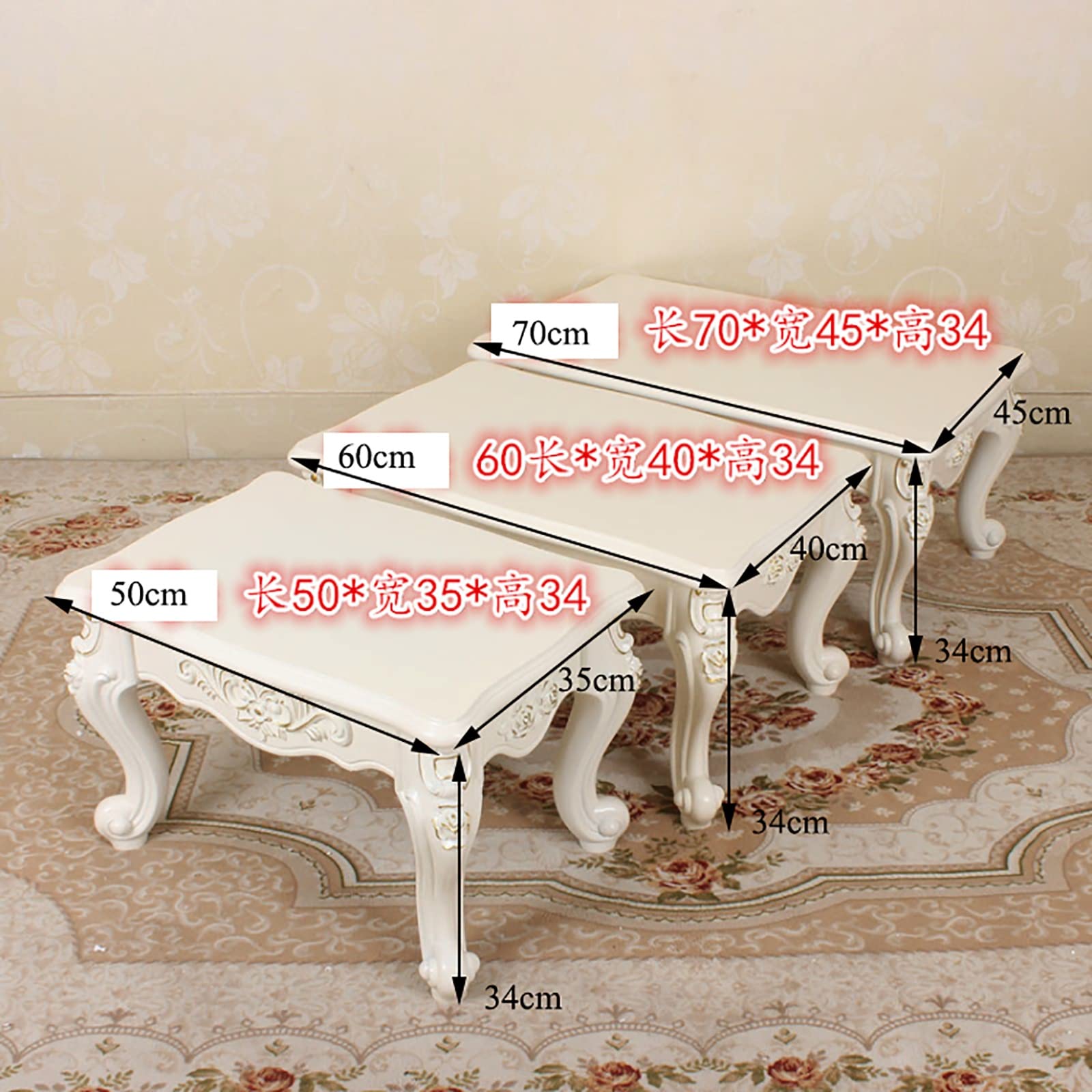 Tavolino da caffè, tavolino in legno per soggiorno, tavolino angolare per divano o comodino, tavolo versatile per il tempo libero da balcone, 60 cm