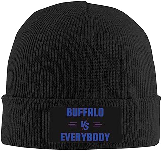Buffalo City Classic Fan Knit Beanie Hat – Cozy Winter Cap for Cold Weather Support