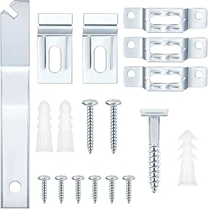 30 Set Frame Lock Security Hanging Kits with T-Screw Artwork Picture Hangers