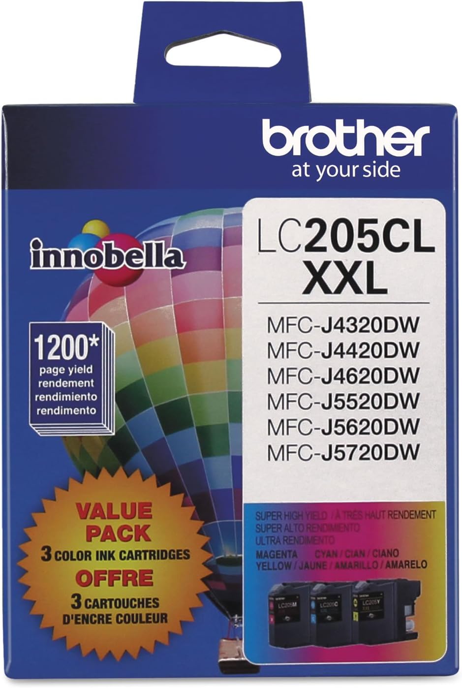 BRTLC2053PKS - Brother Innobella LC2053PKS Ink Cartridge - Cyan, Magenta, Yellow
