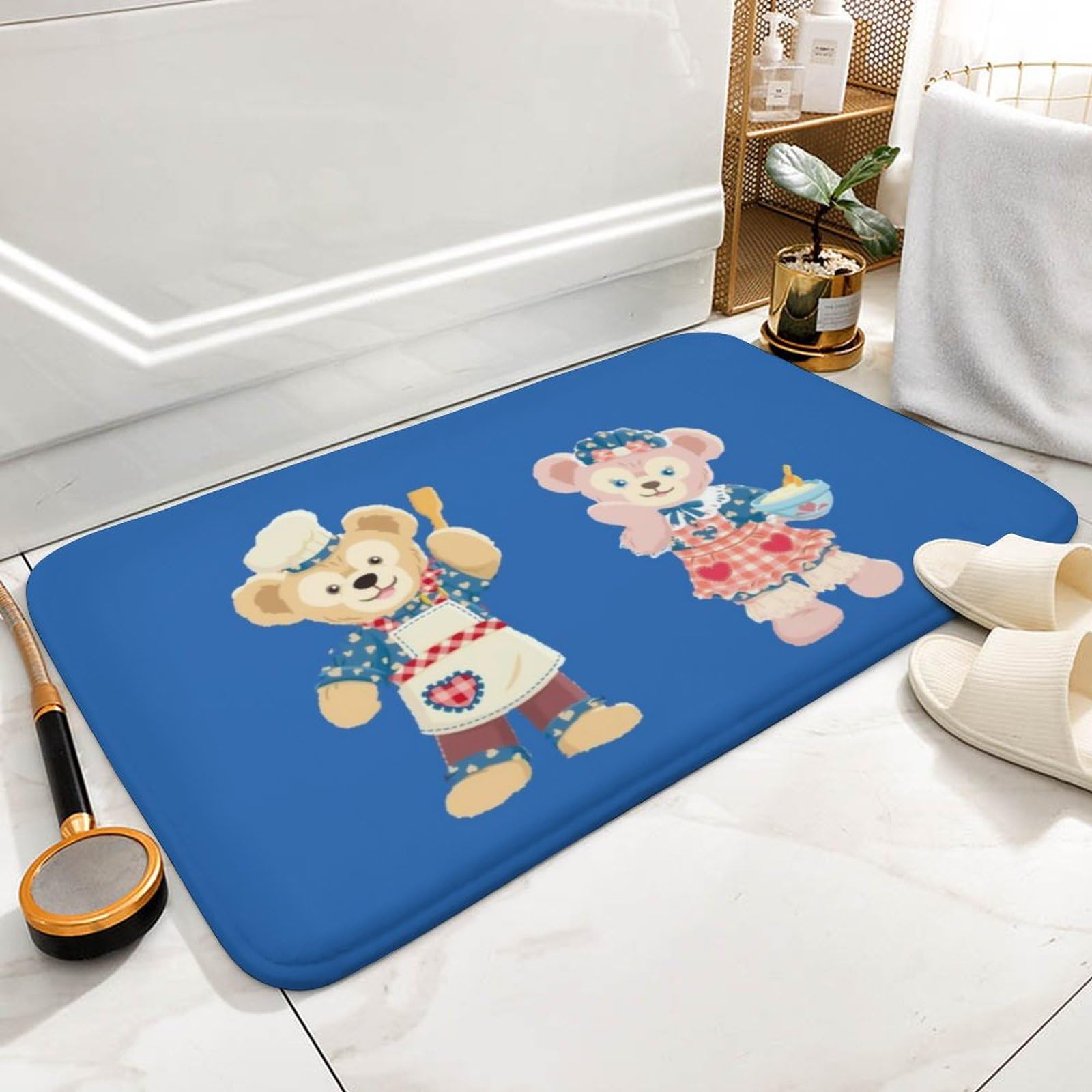 Amazon | ダッフィーフレンズ 玄関マット かわいい キッチン