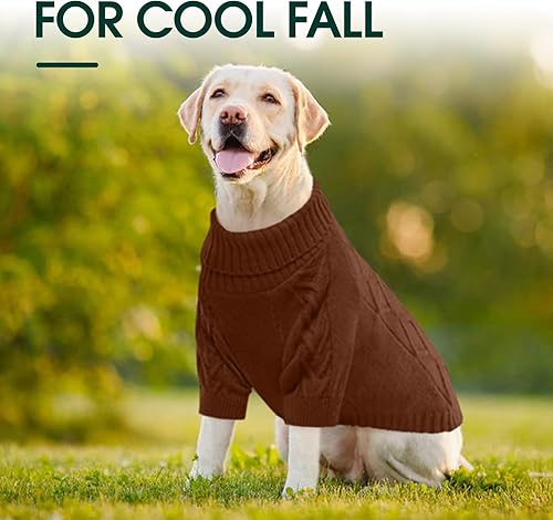 Miniatura 5 de Kuoser Suéter para perro pequeño, suéteres para perros pequeños, ropa de invierno para perros pequeños, niños y niñas, suéter de punto para perros