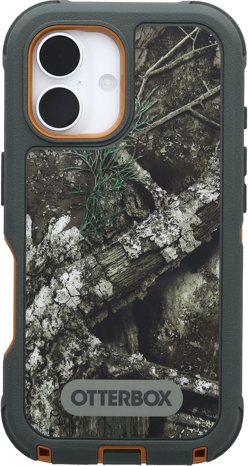 OtterBox iPhone 16 (Only) - Defender Series MagSafe Case - Realtree APX (Camo) - Holster Clip Included - Built-in Magnets - Screenless - Rugged & Durable - with Port Protection - Non-Retail Packaging - Image 4
