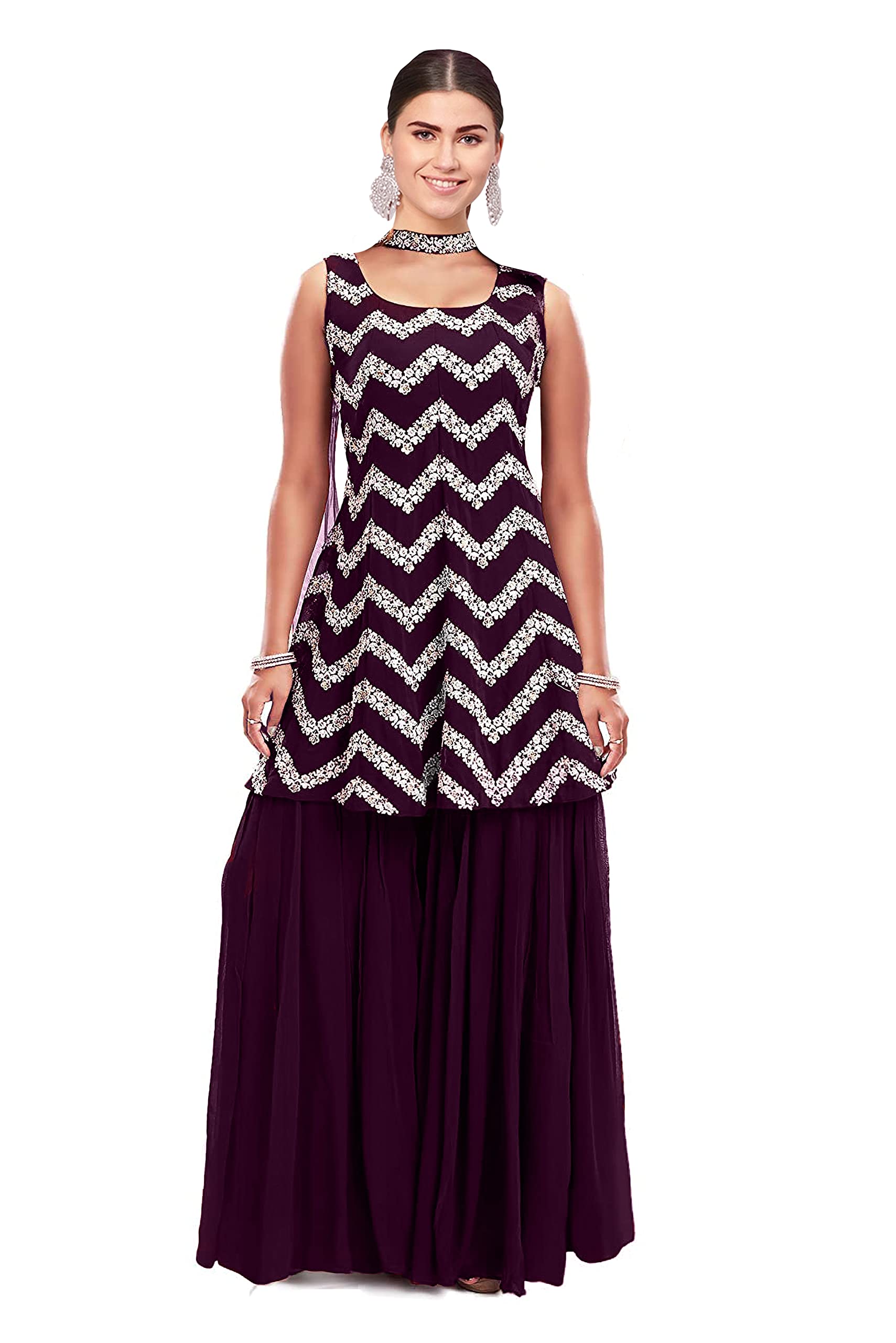 Women Kurta Sharara and Dupatta Set