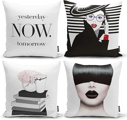 Ysahome Funda de almohada con estampado digital de flores rosadas funda de cojín de perfume queen funda de almohada decorativa de libro y jarrón