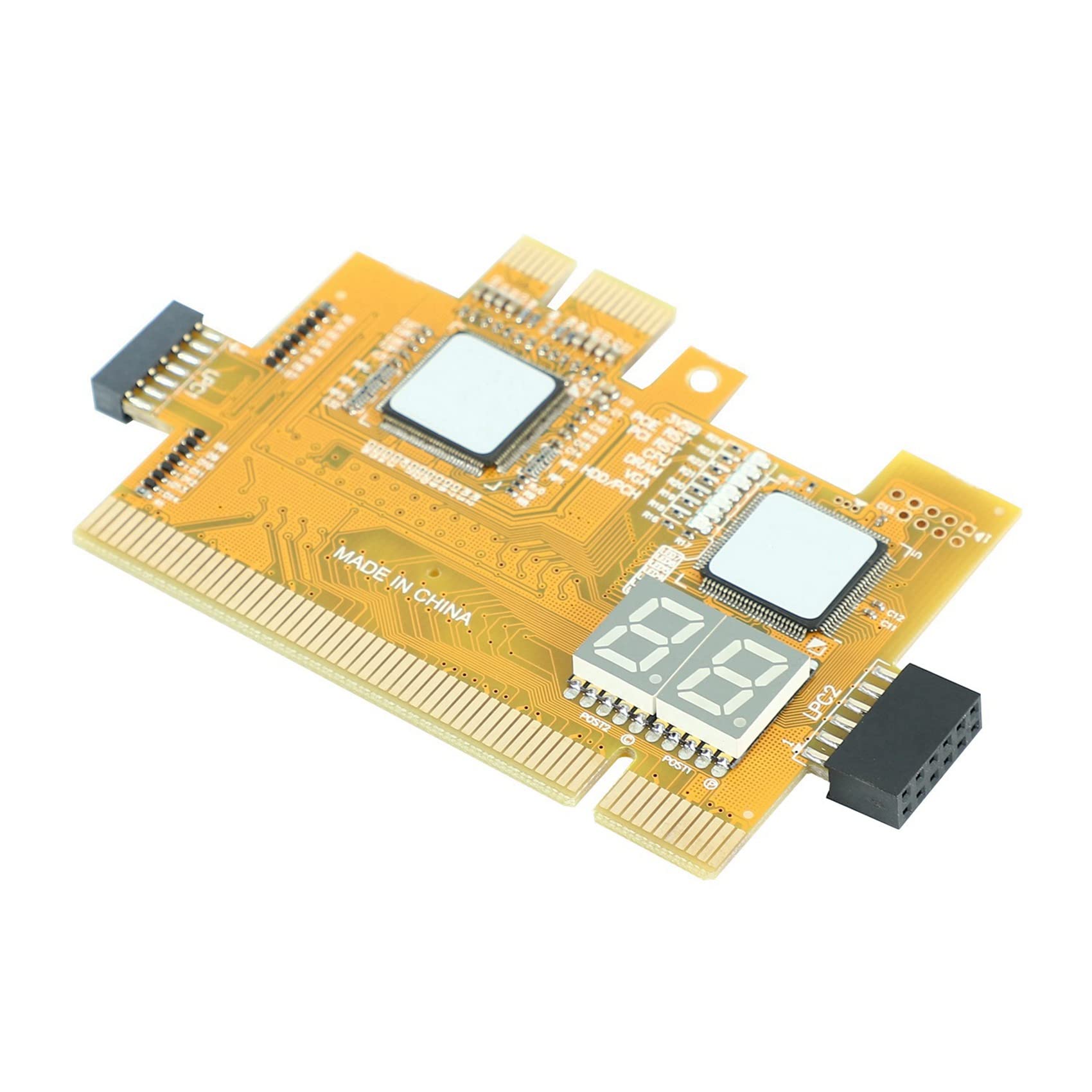 2X NarzęDzie do Wykrywania PCI-E LPC Wielofunkcyjna Karta Diagnostyczna Laptop Desktop Akcesoria Testowe Post WskaźNik LED Analizator Debugowania PłYty GłóWnej Komputera