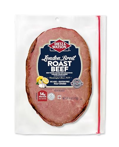 Dietz & Watson - Carne asada de carne de res de Londres, 6 oz
