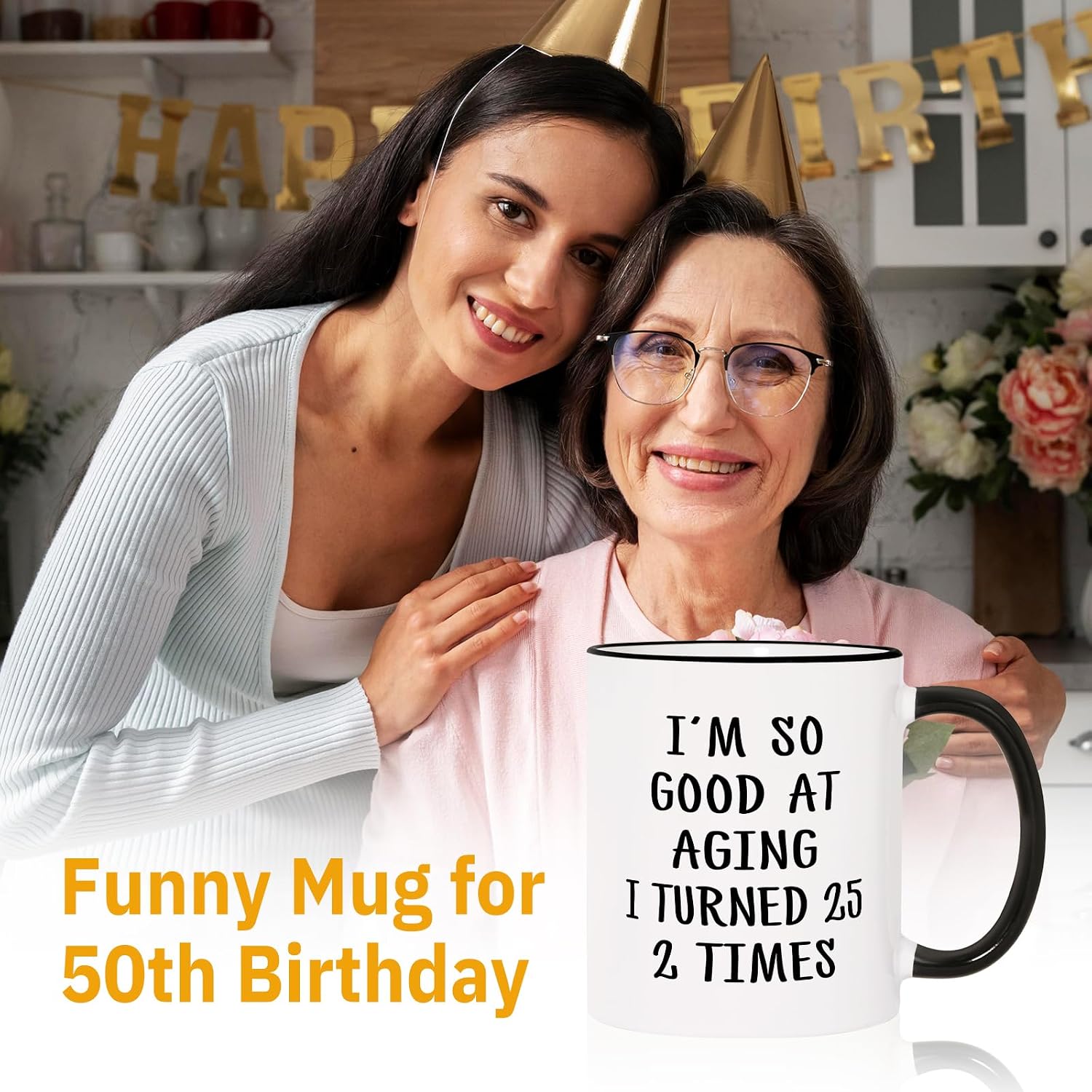 50歳の誕生日プレゼント 彼への50歳の誕生日プレゼント 【ノルディックボーンチャイナコーヒークリエイティブヨーロピアンティーカップ】 女性男性への50歳の誕生日ギフトデコレーション 女性、