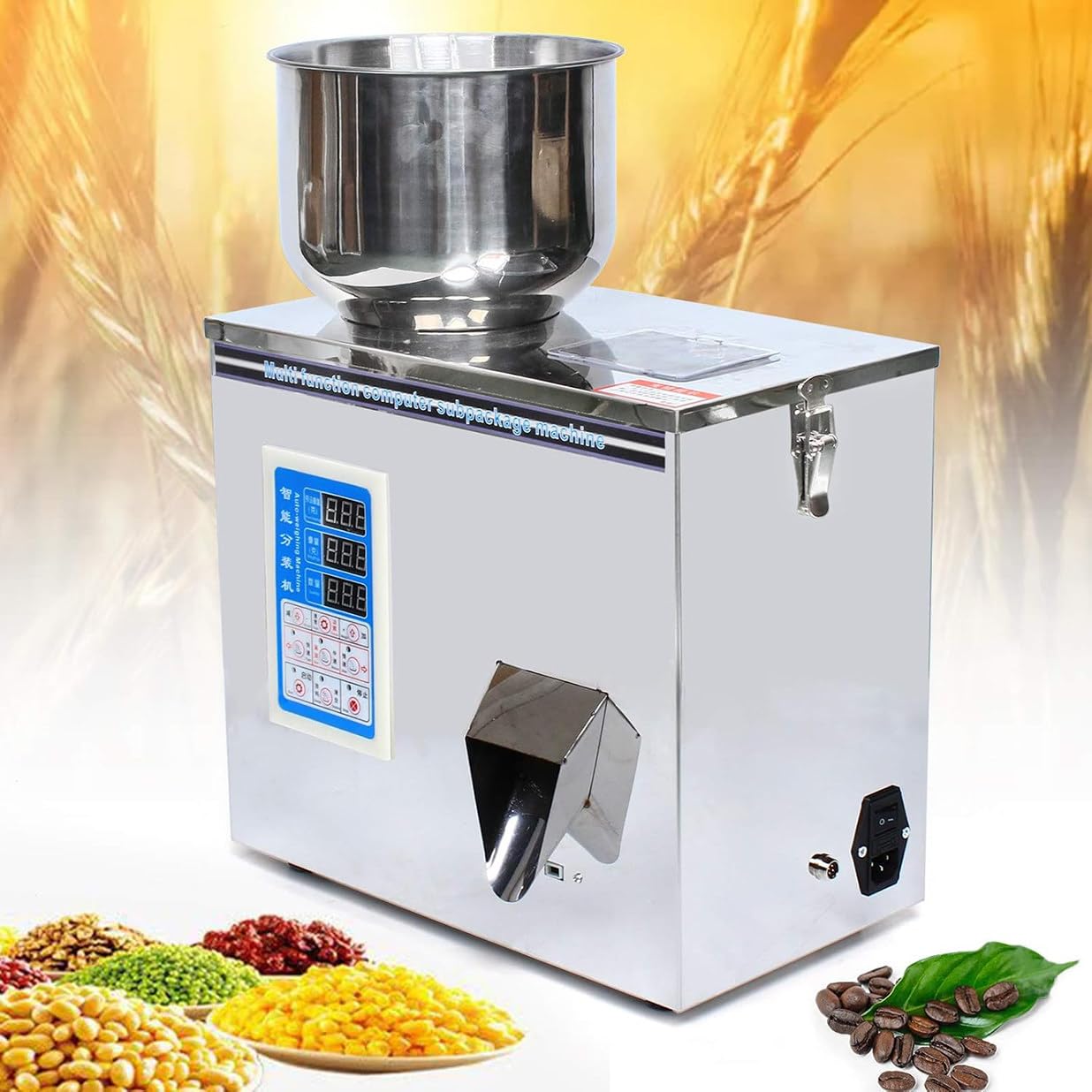 Eiwitany Automatic Powder Filling Machine - Particle Weighing & Packing Equipment for Grains, Beans, Seeds, Fruits, Tea