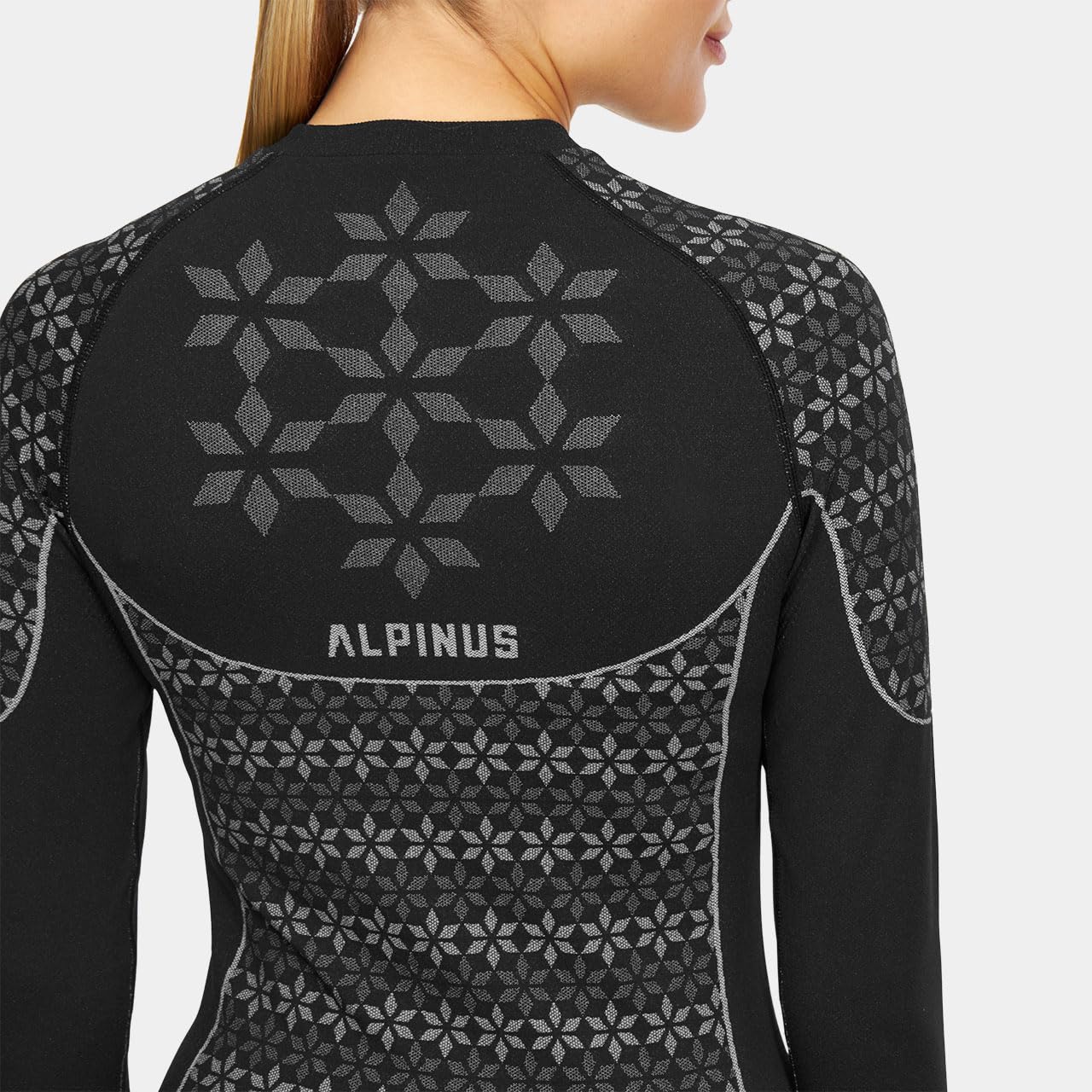 Alpinus - Thermounterwäsche Damen Set Verbier, Funktionsunterwäsche Schnelltrocknend, Thermo Unterwäsche mit Belüftungszonen, Thermowäsche, Funktionswäsche, Thermal Underwear