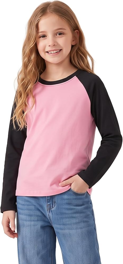Girls Long Sleeve Shirts Girls Long Tops 7-14 Years — 사진 1
