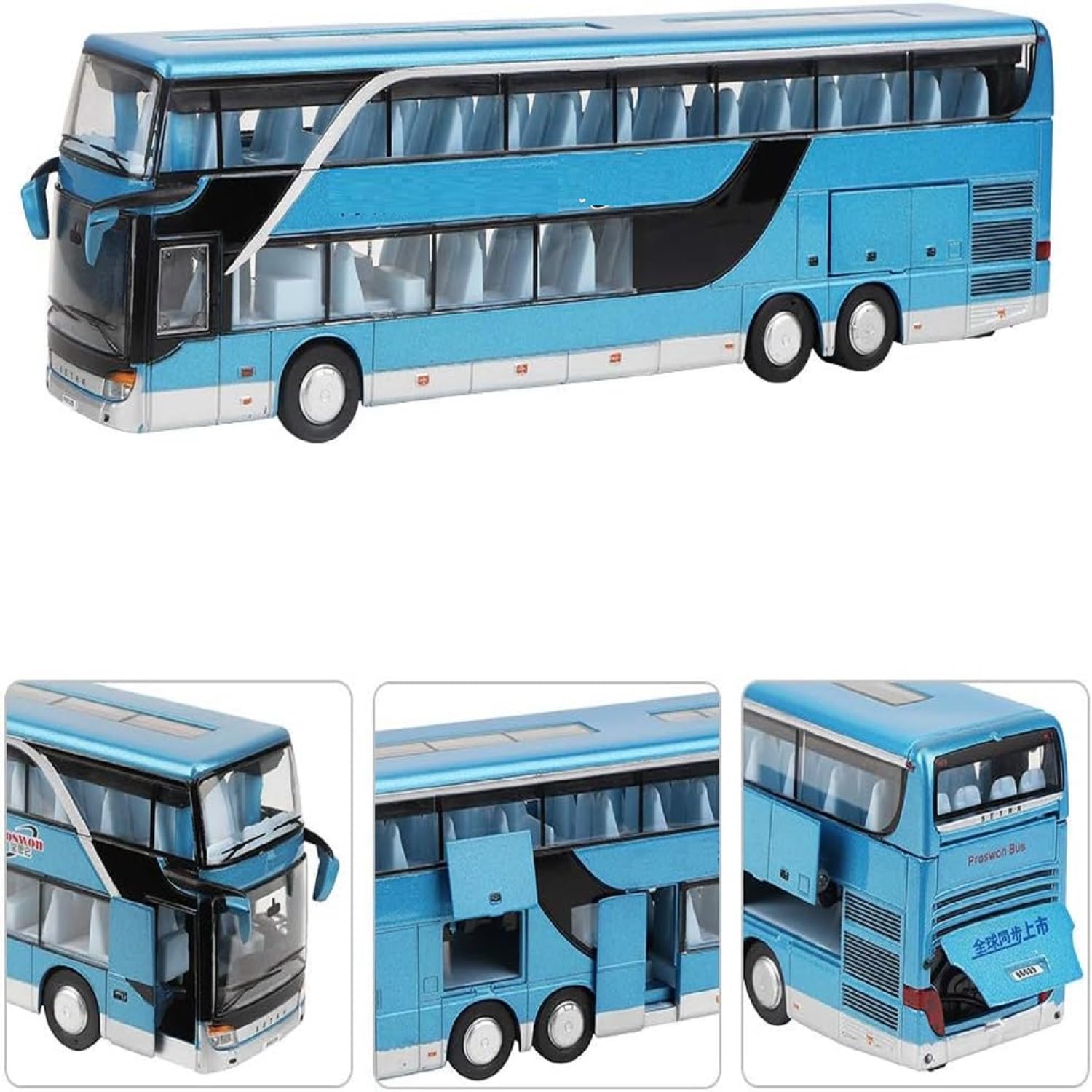 KTRS Enterprise Double-Decker Tourist Bus Model City Bus Toy