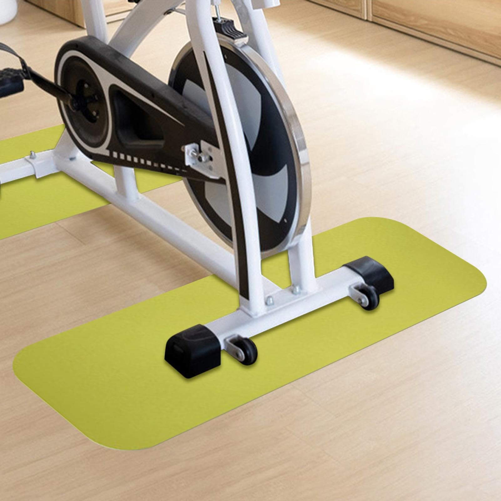 Mata pod bieżnię na dywan Antypoślizgowa Podkładka Pod Wioślarz | Tłumiąca hałas 80x25 cm mata do sprzętu fitness Do wioślarza, siłowni, jogi, dywanu, garażu, fitness, pilates