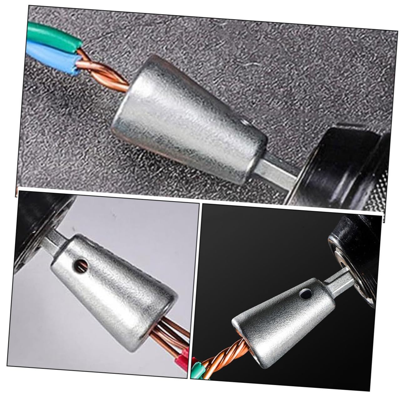 SHINEOFI 3 Ensembles Connecteurs De Fils Électriques Outil Automatique De Torsion De Câbles Pour Perceuse Lot Chaleur À Usure Connexion Rapide 4 Pièces * 3
