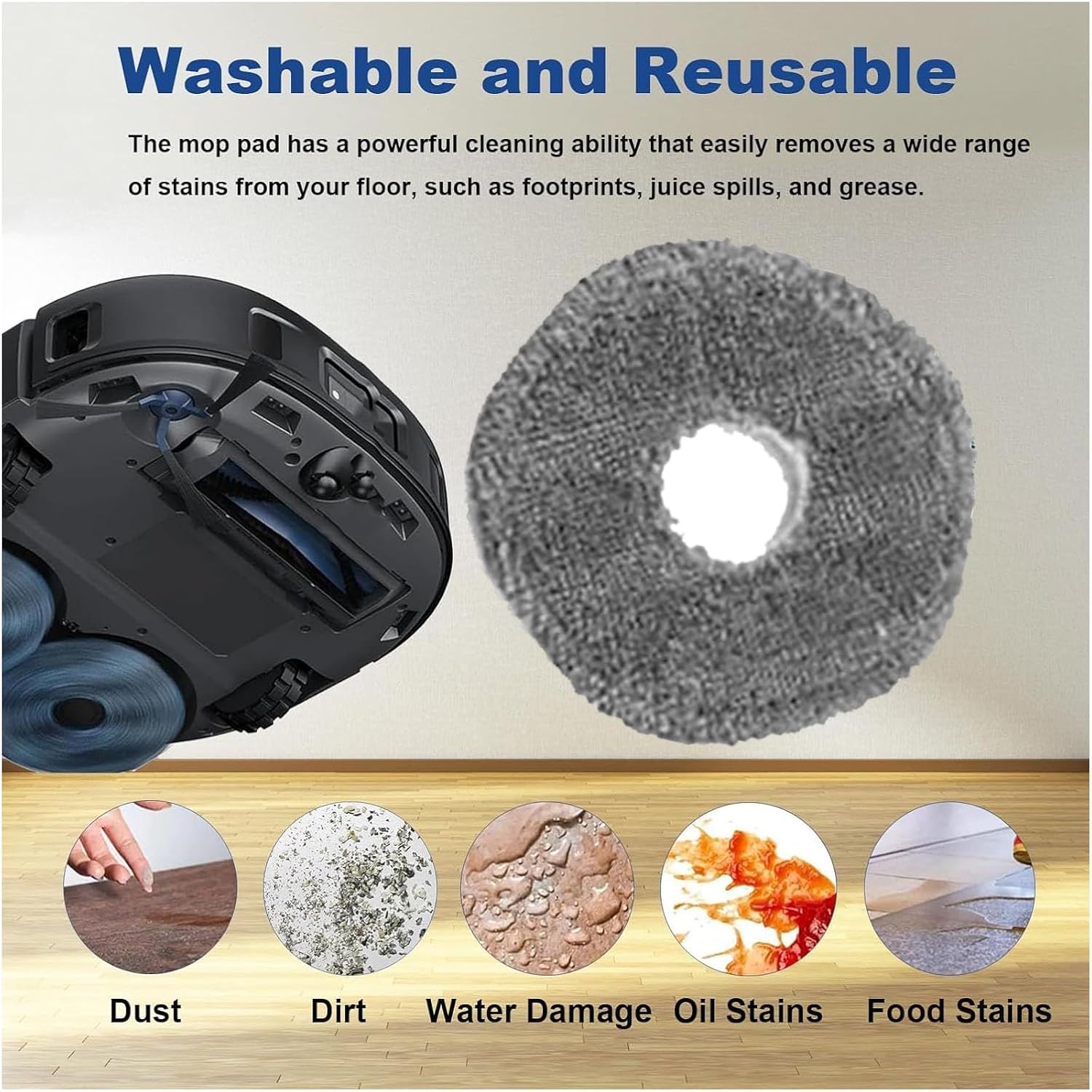 Accessories Kit for Eufy X9 Pro：11 Pack Replacement Parts Main Brush Filter Mop Pad Side Brush Spare Attachments